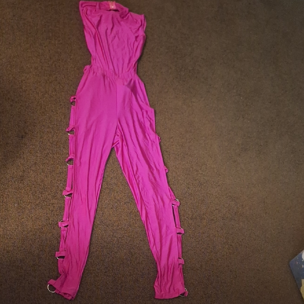 HL Affair Vibrant Pink Jumpsuit